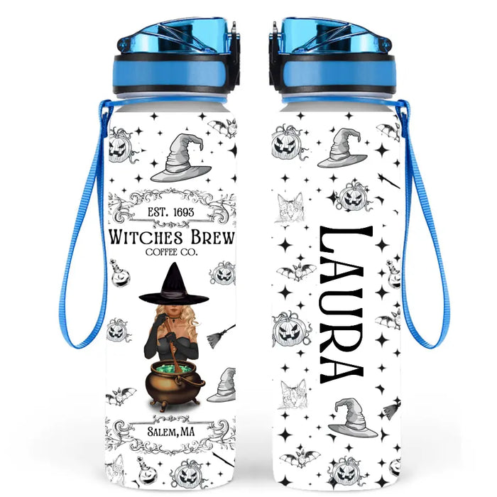 Personalized Witch Tracker Bottle - Witches Brew Coffee Co. - Gift Idea For Witch/ Halloween