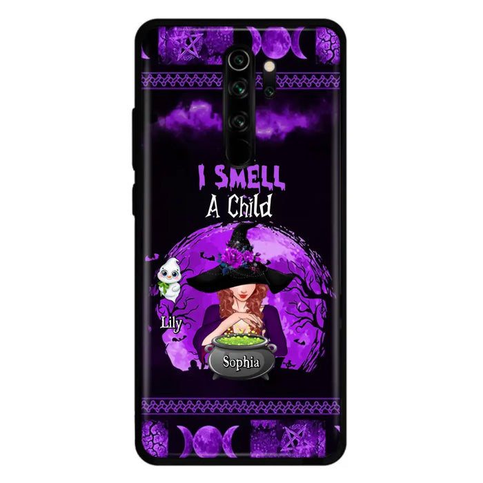 Custom Personalized Witch Phone Case - Upto 10 Children - Halloween Gift Idea for Family - I Smell Children - Case for Xiaomi/Huawei/Oppo