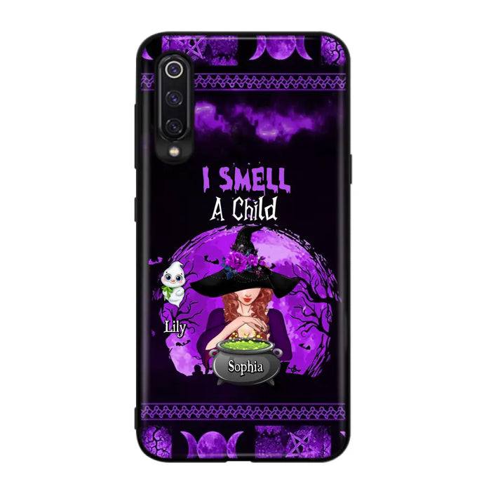 Custom Personalized Witch Phone Case - Upto 10 Children - Halloween Gift Idea for Family - I Smell Children - Case for Xiaomi/Huawei/Oppo