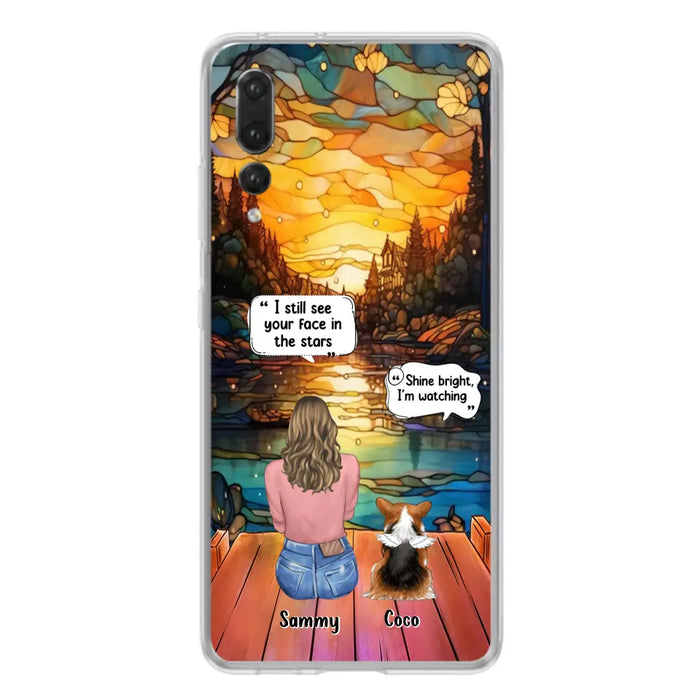 Personalized Memorial Pet Phone Case - Memorial Gift Idea For Dog/Cat/Rabbits Owners - I Still See Your Face In The Stars - Case For Oppo/Xiaomi/Huawei