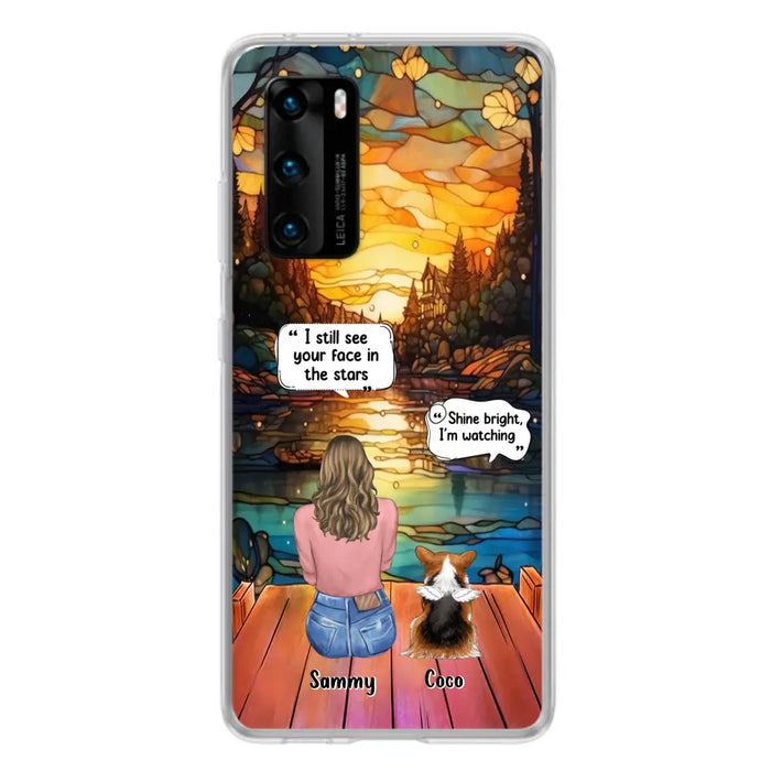 Personalized Memorial Pet Phone Case - Memorial Gift Idea For Dog/Cat/Rabbits Owners - I Still See Your Face In The Stars - Case For Oppo/Xiaomi/Huawei