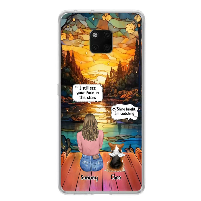 Personalized Memorial Pet Phone Case - Memorial Gift Idea For Dog/Cat/Rabbits Owners - I Still See Your Face In The Stars - Case For Oppo/Xiaomi/Huawei