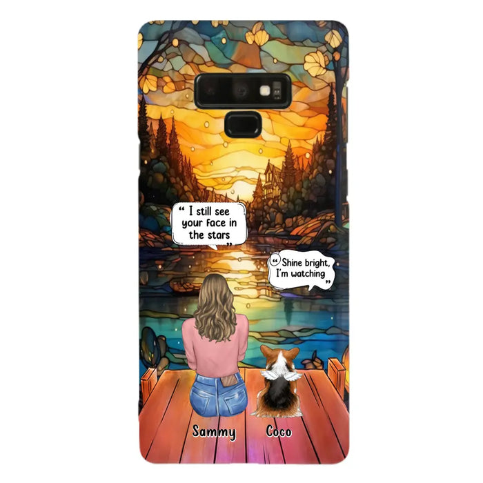 Personalized Memorial Pet Phone Case - Memorial Gift Idea For Dog/Cat/Rabbits Owners - I Still See Your Face In The Stars - Case For iPhone/Samsung