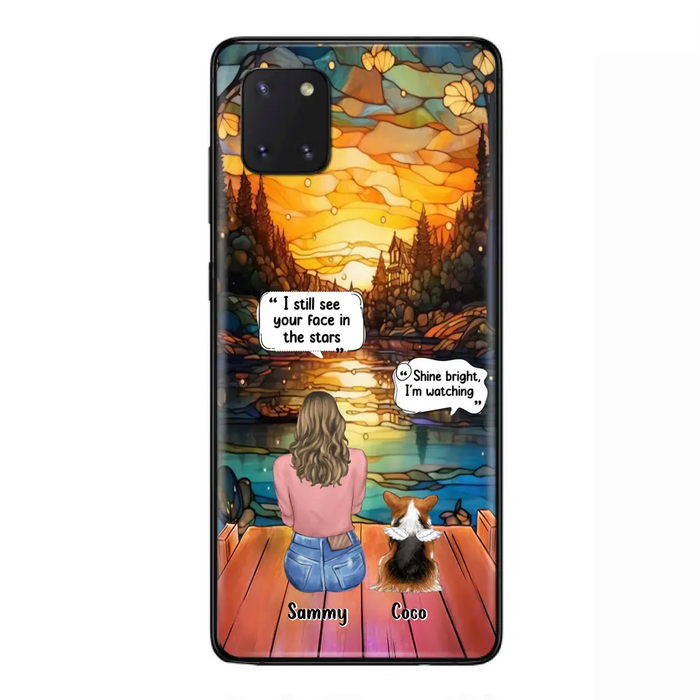 Personalized Memorial Pet Phone Case - Memorial Gift Idea For Dog/Cat/Rabbits Owners - I Still See Your Face In The Stars - Case For iPhone/Samsung