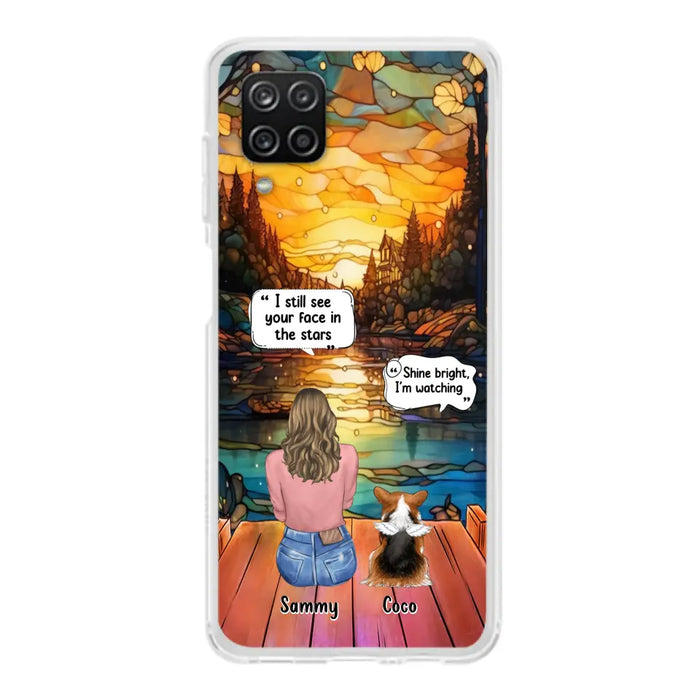 Personalized Memorial Pet Phone Case - Memorial Gift Idea For Dog/Cat/Rabbits Owners - I Still See Your Face In The Stars - Case For iPhone/Samsung