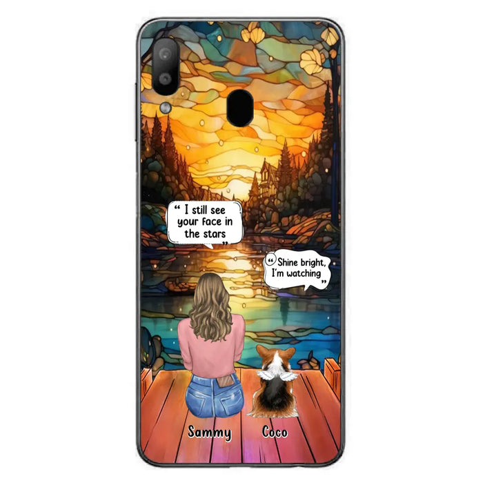 Personalized Memorial Pet Phone Case - Memorial Gift Idea For Dog/Cat/Rabbits Owners - I Still See Your Face In The Stars - Case For iPhone/Samsung