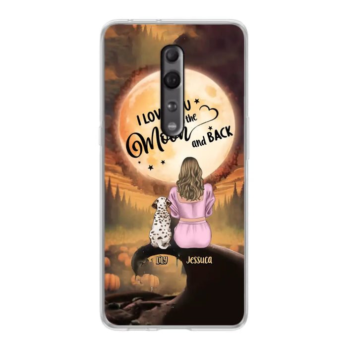 Personalized Memorial Pet Mom Phone Case - Gift Idea For Dog/Cat Owners - I Love You To The Moon And Back - Case For Oppo/Xiaomi/Huawei