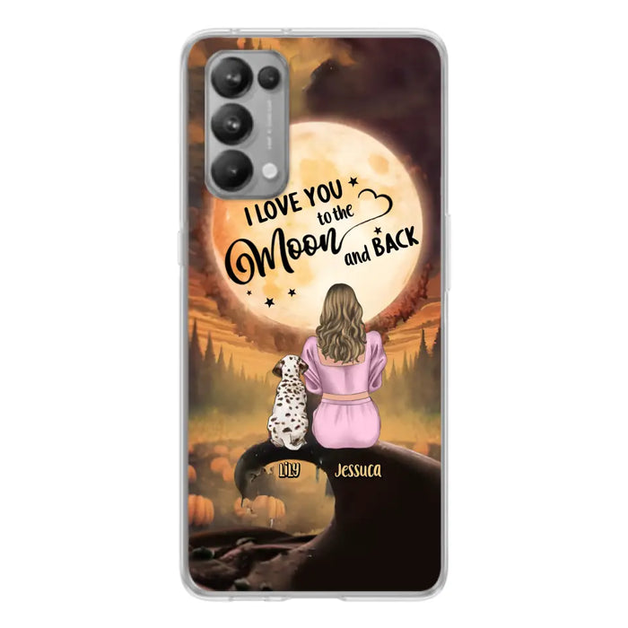 Personalized Memorial Pet Mom Phone Case - Gift Idea For Dog/Cat Owners - I Love You To The Moon And Back - Case For Oppo/Xiaomi/Huawei