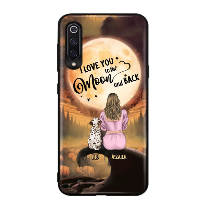 Personalized Memorial Pet Mom Phone Case - Gift Idea For Dog/Cat Owners - I Love You To The Moon And Back - Case For Oppo/Xiaomi/Huawei