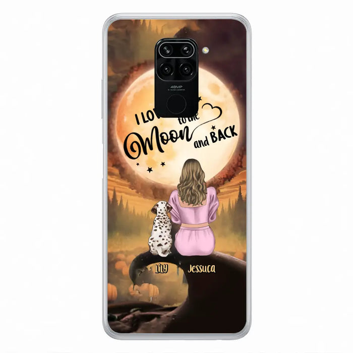 Personalized Memorial Pet Mom Phone Case - Gift Idea For Dog/Cat Owners - I Love You To The Moon And Back - Case For Oppo/Xiaomi/Huawei