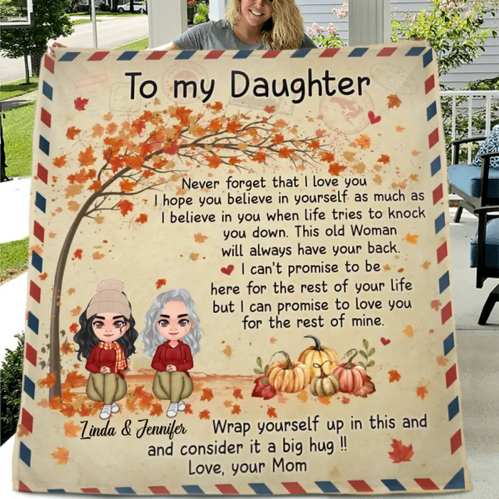 Personalized To My Daughter Single Layer Fleece/ Quilt Blanket - Gift Idea For Daughter From Mom - I Hope You Believe In Yourself