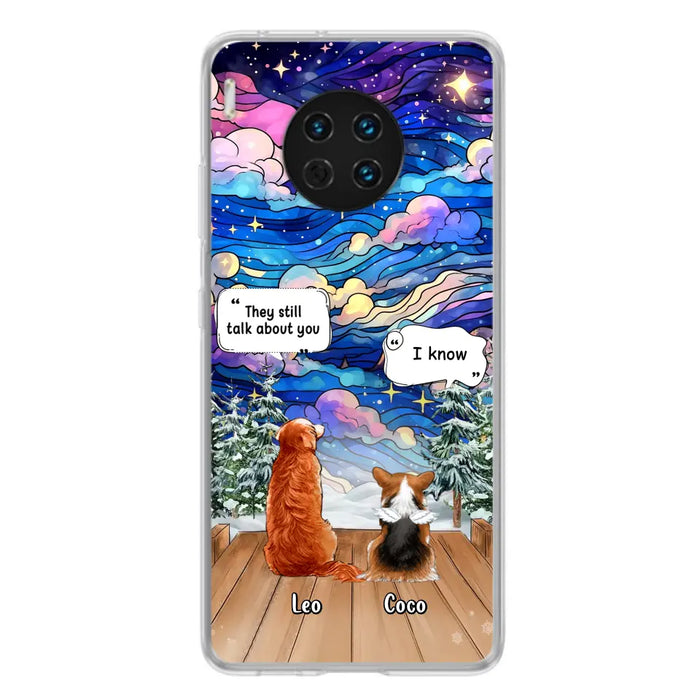 Personalized Dog Memorial Phone Case - Upto 4 Pets - Memorial Gift Idea For Dog/ Cat/ Rabbit Lovers - They Still Talk About You - Case For Oppo/Xiaomi/Huawei