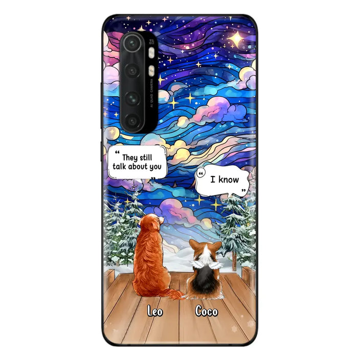 Personalized Dog Memorial Phone Case - Upto 4 Pets - Memorial Gift Idea For Dog/ Cat/ Rabbit Lovers - They Still Talk About You - Case For Oppo/Xiaomi/Huawei