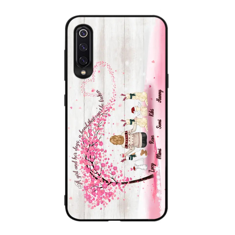 Personalized Dog Mom/Dad Phone Case - Mom/Dad With Up To 5 Dogs - Gift Idea For Dog Lovers - A Girl And Her Dogs, A Bond That Can't Be Broken - Case For Oppo/Xiaomi/Huawei