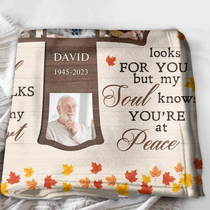 Personalized Memorial Pillow Cover - Upload Photos - Memorial Gift Idea For Family Member - My Mind Still Talks To You