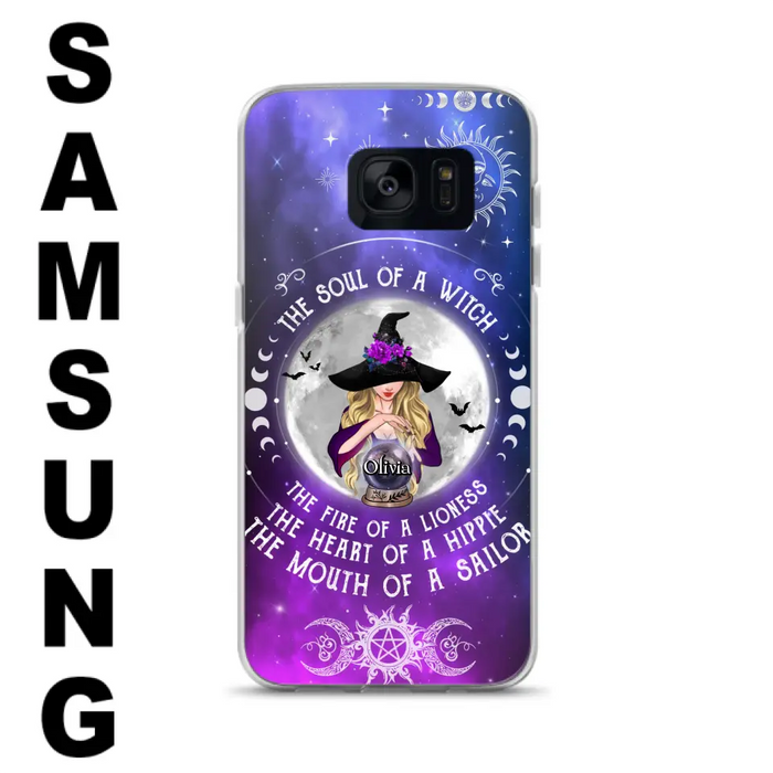 Personalized Witch Phone Case - Halloween Gift Idea For Witch Lovers - The Soul Of A Witch - Case For iPhone/Samsung