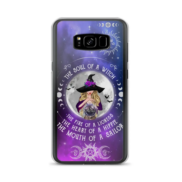 Personalized Witch Phone Case - Halloween Gift Idea For Witch Lovers - The Soul Of A Witch - Case For iPhone/Samsung