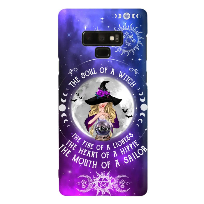 Personalized Witch Phone Case - Halloween Gift Idea For Witch Lovers - The Soul Of A Witch - Case For iPhone/Samsung