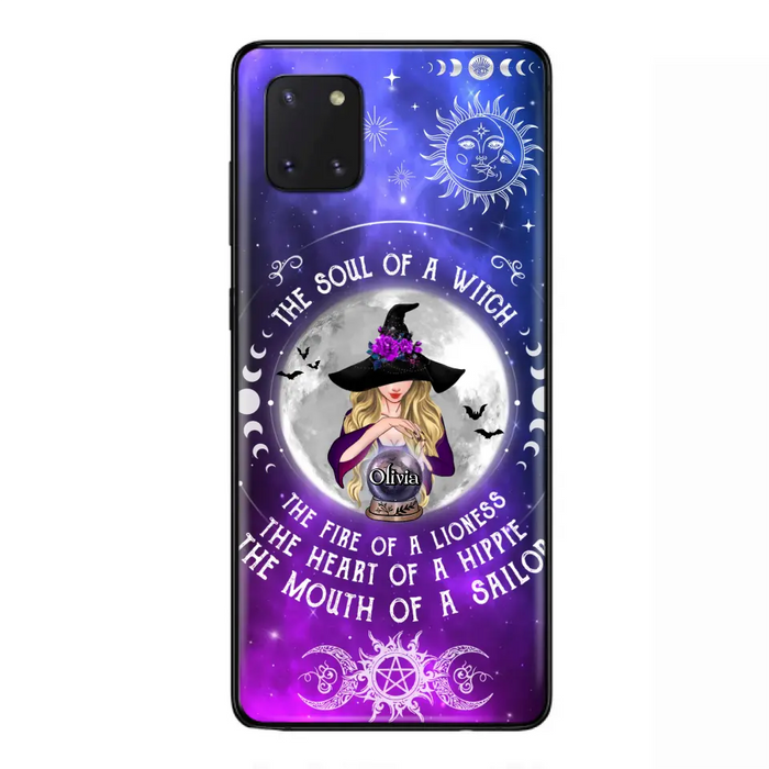 Personalized Witch Phone Case - Halloween Gift Idea For Witch Lovers - The Soul Of A Witch - Case For iPhone/Samsung