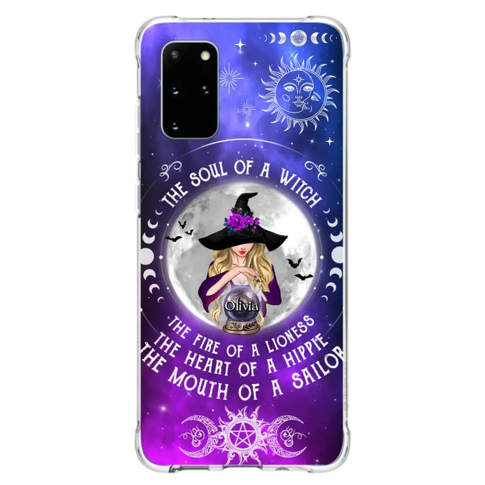 Personalized Witch Phone Case - Halloween Gift Idea For Witch Lovers - The Soul Of A Witch - Case For iPhone/Samsung