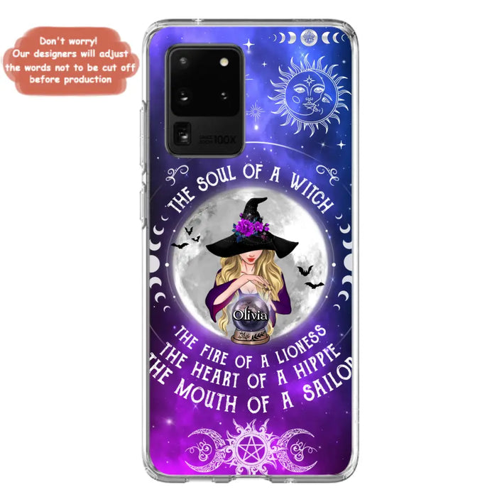 Personalized Witch Phone Case - Halloween Gift Idea For Witch Lovers - The Soul Of A Witch - Case For iPhone/Samsung