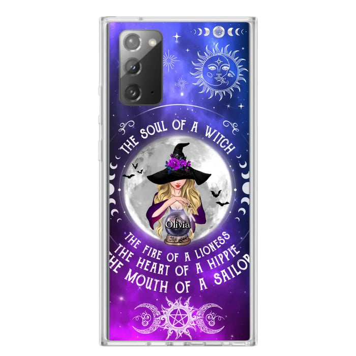 Personalized Witch Phone Case - Halloween Gift Idea For Witch Lovers - The Soul Of A Witch - Case For iPhone/Samsung