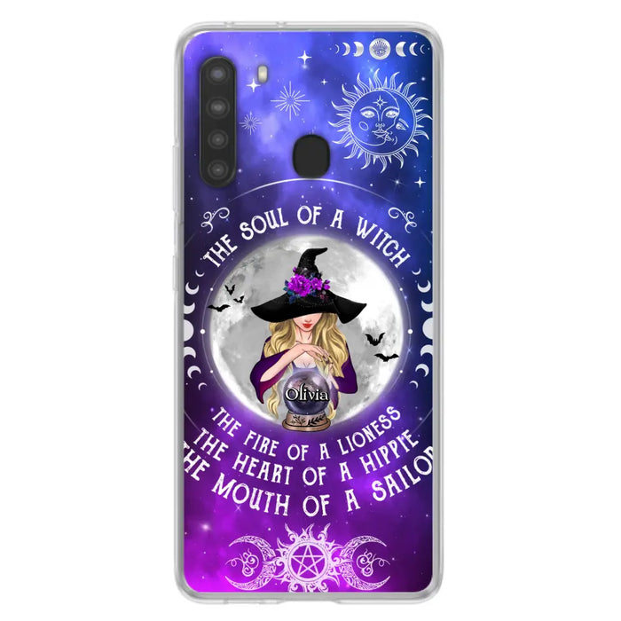 Personalized Witch Phone Case - Halloween Gift Idea For Witch Lovers - The Soul Of A Witch - Case For iPhone/Samsung