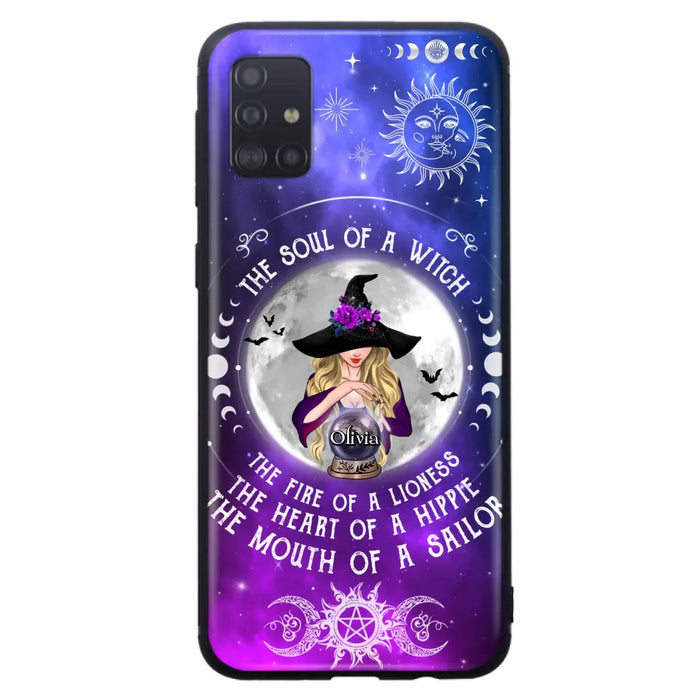 Personalized Witch Phone Case - Halloween Gift Idea For Witch Lovers - The Soul Of A Witch - Case For iPhone/Samsung