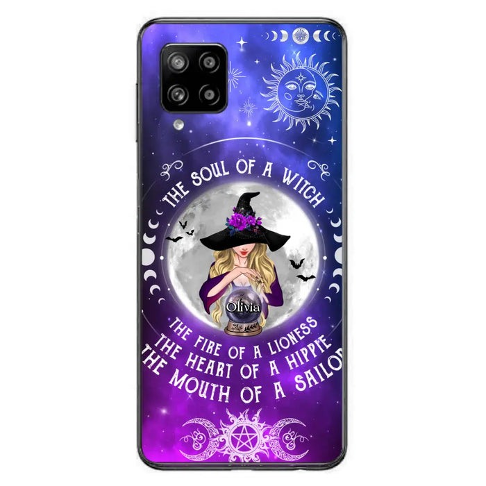 Personalized Witch Phone Case - Halloween Gift Idea For Witch Lovers - The Soul Of A Witch - Case For iPhone/Samsung