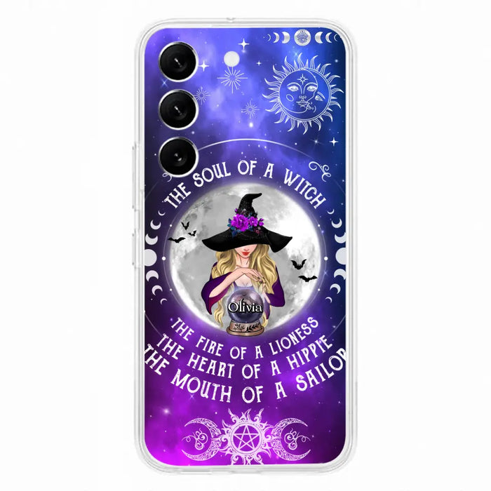 Personalized Witch Phone Case - Halloween Gift Idea For Witch Lovers - The Soul Of A Witch - Case For iPhone/Samsung