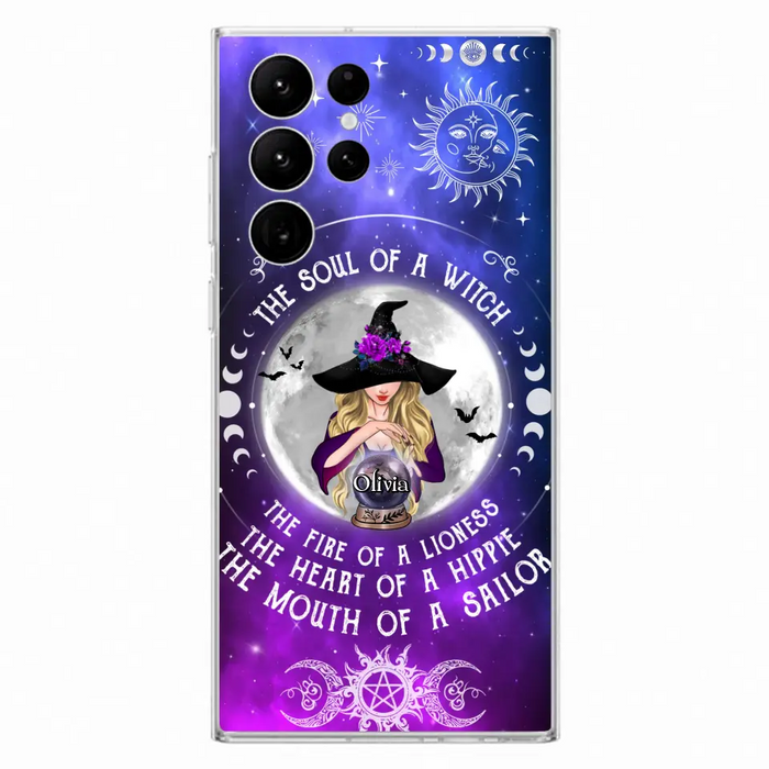 Personalized Witch Phone Case - Halloween Gift Idea For Witch Lovers - The Soul Of A Witch - Case For iPhone/Samsung