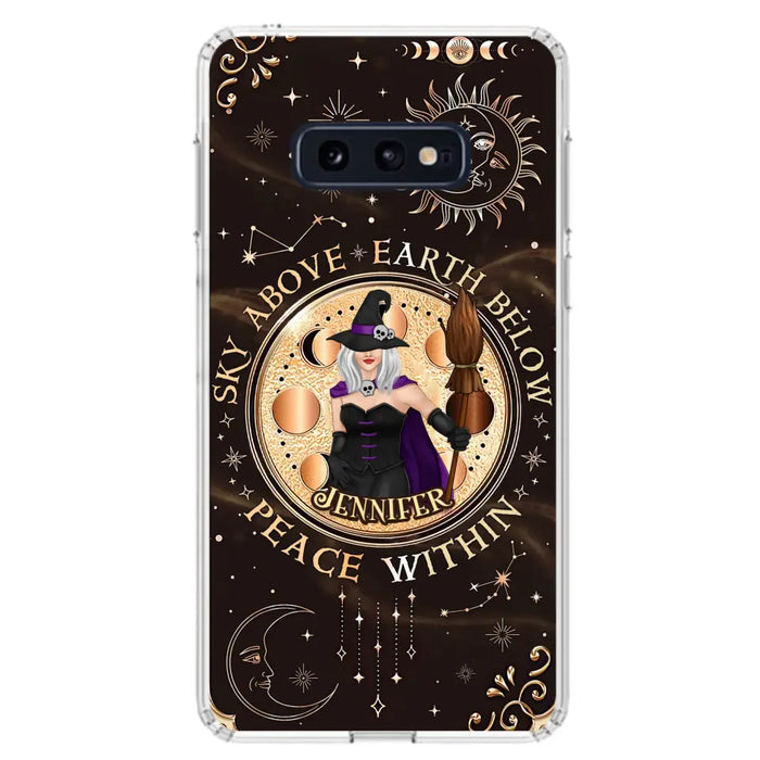 Custom Personalized Witch Phone Case - Halloween Gift Idea For Girl - Wiccan Decor/Pagan Decor - As Above So Below - Cases For iPhone And Samsung