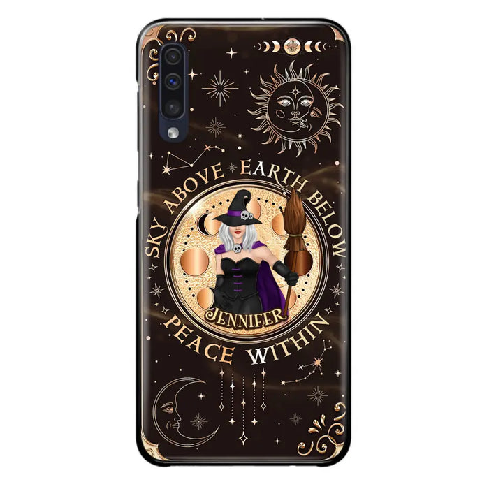 Custom Personalized Witch Phone Case - Halloween Gift Idea For Girl - Wiccan Decor/Pagan Decor - As Above So Below - Cases For iPhone And Samsung