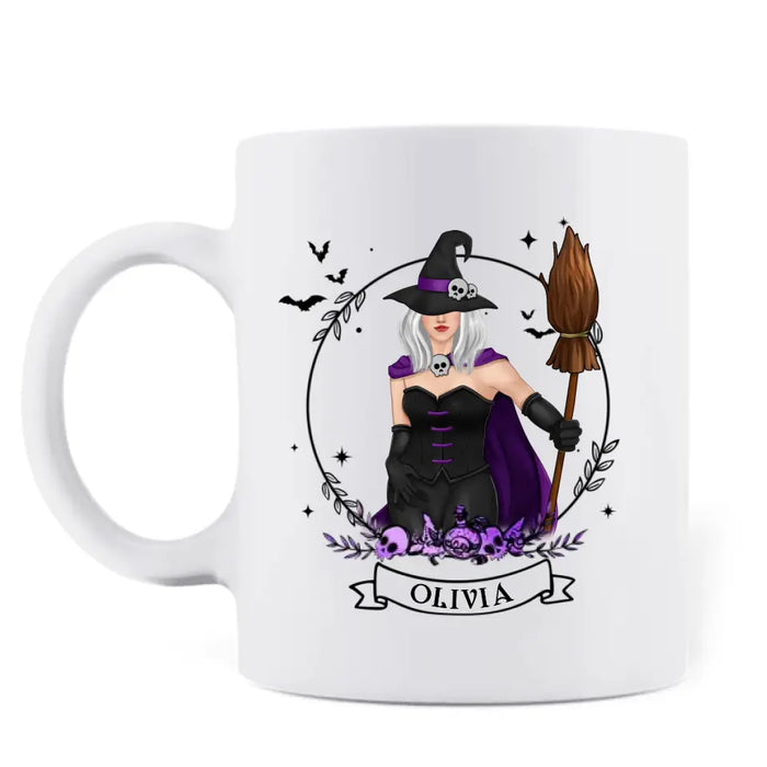 Personalized Witch Coffee Mug - Gift Idea For Halloween/Witch Lovers - I'm Not A Beautiful Disaster Or A Hot Mess