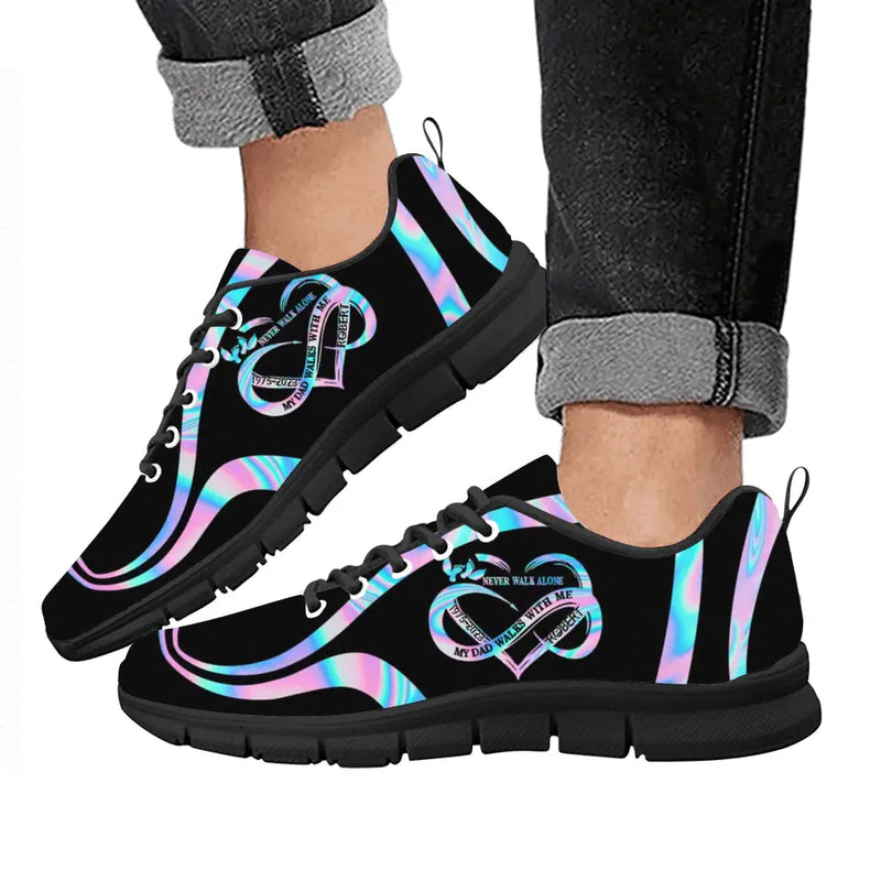 Personalized Memorial Sneakers - Memorial Gift Idea - Never Walk Alone