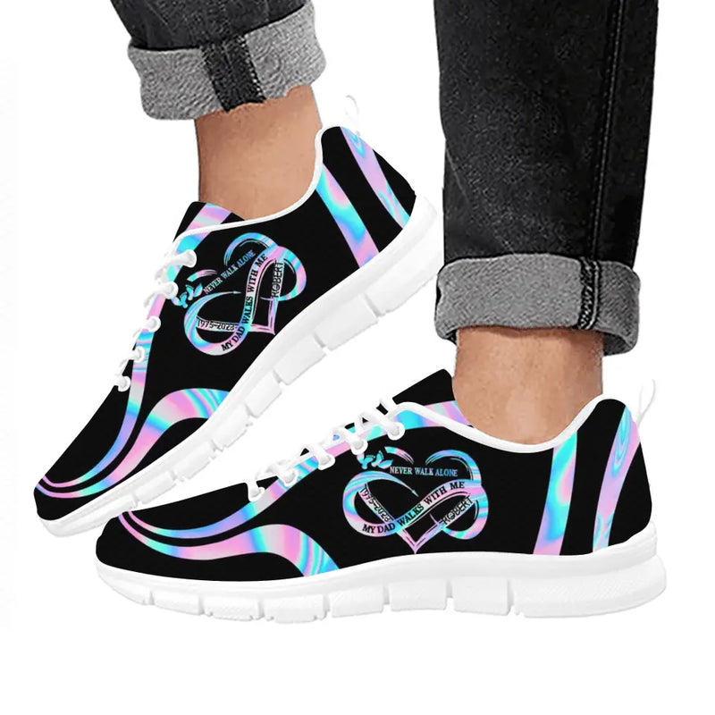 Personalized Memorial Sneakers - Memorial Gift Idea - Never Walk Alone