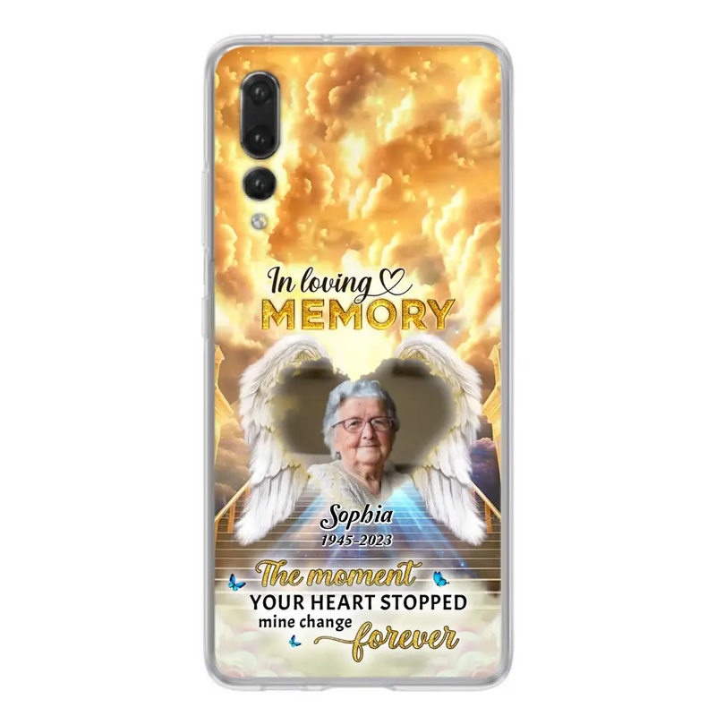 Personalized Photo Memorial Phone Case - Memorial Gift For Loss Of Family Member - The Moment Your Heart Stopped Mine Changed Forever - Oppo/ Huawei/ Xiaomi