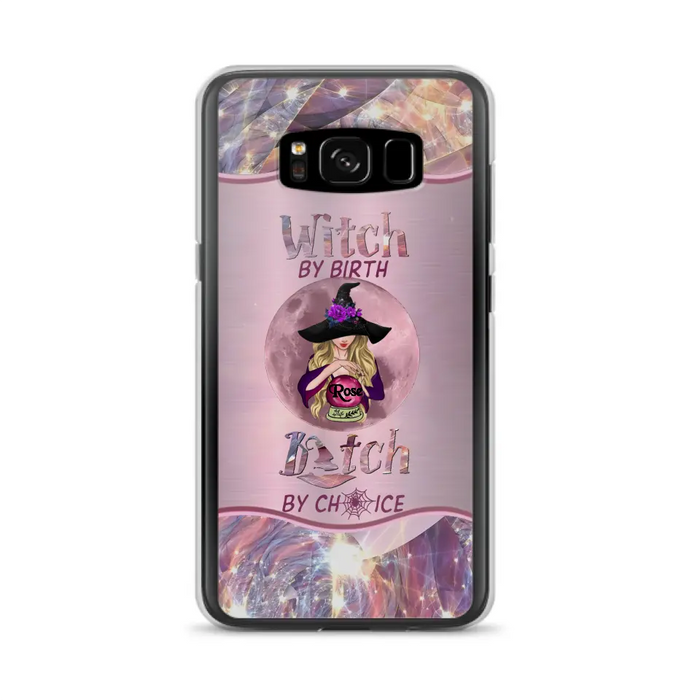 Personalized Witch Phone Case - Halloween Gift Idea For Witch Lovers - Case For iPhone/Samsung  - Witch By Birth Bitch By Choice