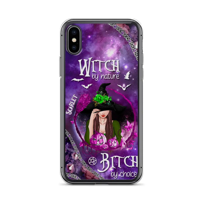 Custom Personalized Stick My Broom Witch Phone Case - Halloween Gift Idea - Case For iPhone And Samsung - Witch By Nature