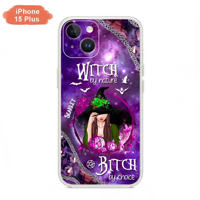 Custom Personalized Stick My Broom Witch Phone Case - Halloween Gift Idea - Case For iPhone And Samsung - Witch By Nature