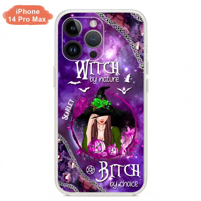 Custom Personalized Stick My Broom Witch Phone Case - Halloween Gift Idea - Case For iPhone And Samsung - Witch By Nature