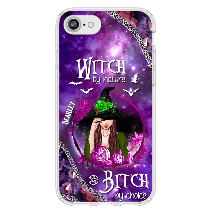 Custom Personalized Stick My Broom Witch Phone Case - Halloween Gift Idea - Case For iPhone And Samsung - Witch By Nature