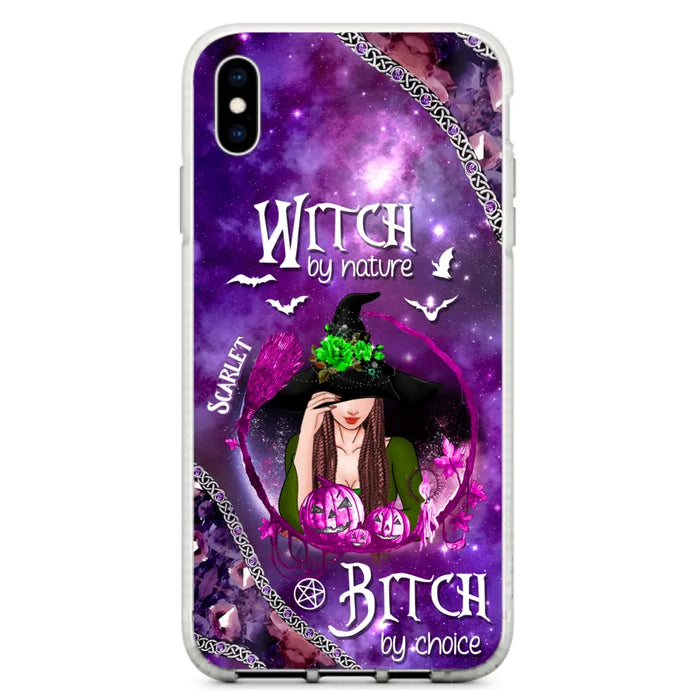 Custom Personalized Stick My Broom Witch Phone Case - Halloween Gift Idea - Case For iPhone And Samsung - Witch By Nature