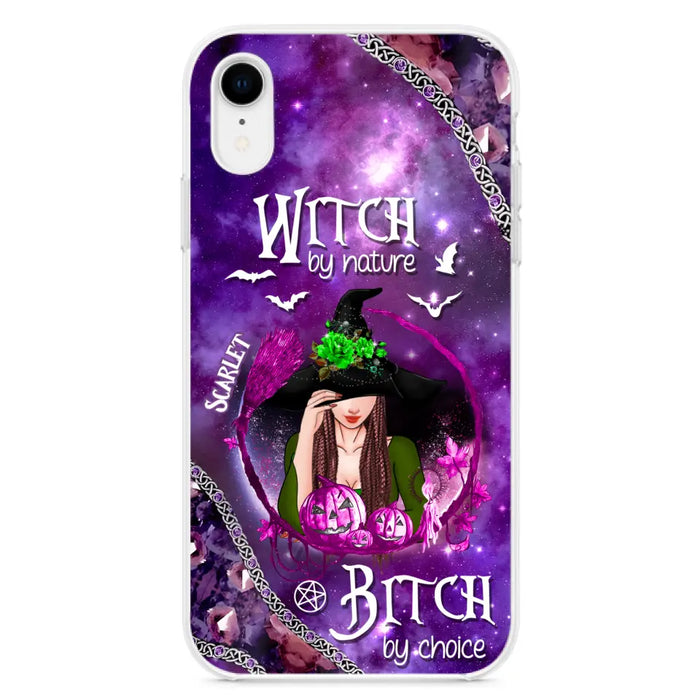 Custom Personalized Stick My Broom Witch Phone Case - Halloween Gift Idea - Case For iPhone And Samsung - Witch By Nature