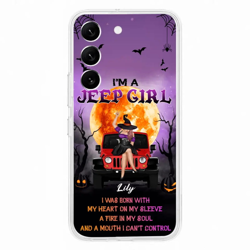 Custom Personalized Off-road Girl Phone Case  - Halloween Gift Idea For Off-road Lovers - Case for iPhone/Samsung