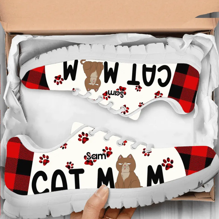 Custom Personalized Pet Mom Sneakers - Upto 4 Cats/Dogs - Gift Idea for Dog/Cat Lovers