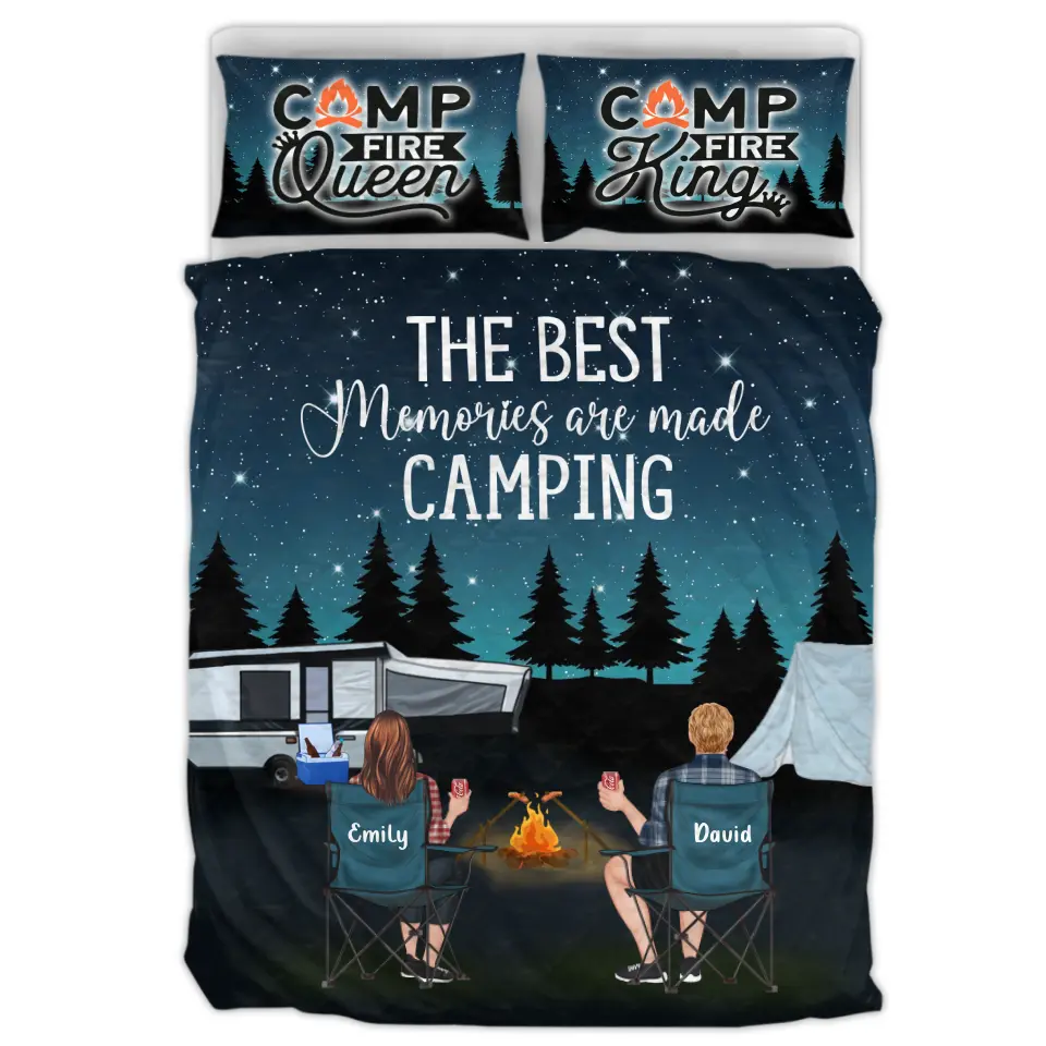 Personalized Camping Quilt Bed Sets - Full Option - Best Gift For Camping Lovers - Fill Your Life With Adventures