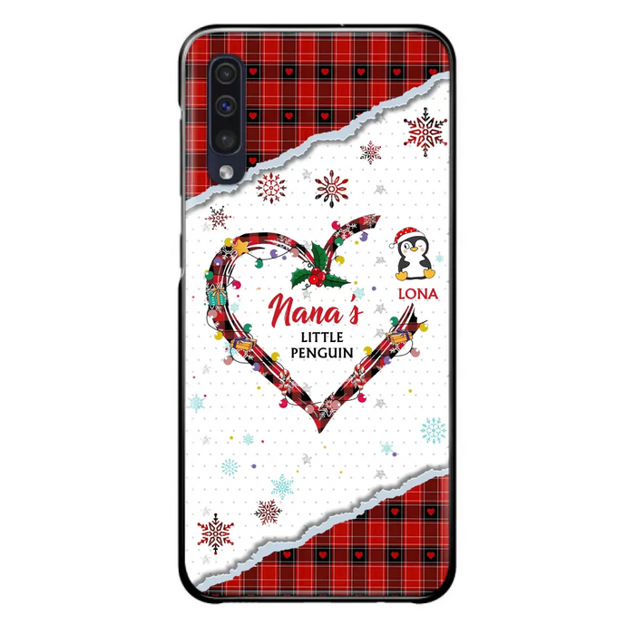 Personalized Christmas Nana Phone Case - Gift Idea For Grandma - Upto 10 Penguins -  Case For iPhone/Samsung