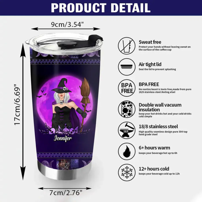 Personalized Witch Tumbler/Wine Tumbler - Gift Idea For Halloween/Witch Lovers - I'm The Crazy Witch