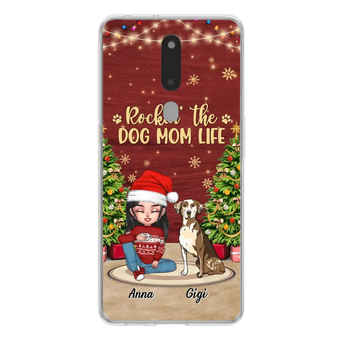 Custom Personalized Dog Mom Phone Case - Christmas Gift Idea For Dogs Lovers - Upto 4 Dogs - Rockin' The Dog Mom Life - Case For Xiaomi/ Oppo/ Huawei